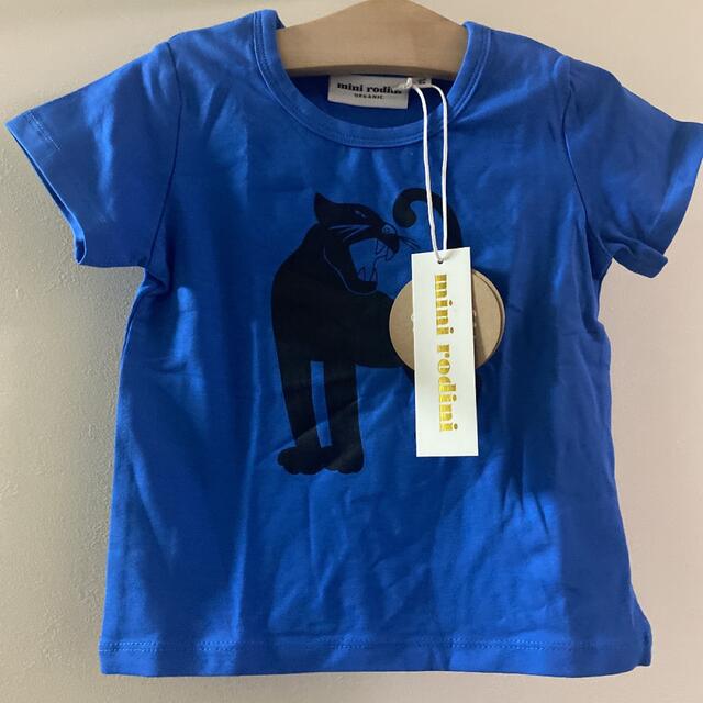 ミニロディーニ mini rodini 80.90 ☺︎黒ヒョウ柄Tシャツ - Ｔシャツ