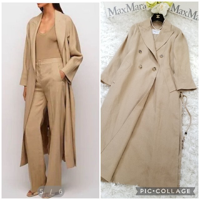 ☆美品☆マックスマーラ☆Max Mara☆リネンコート 驚きの価格が実現