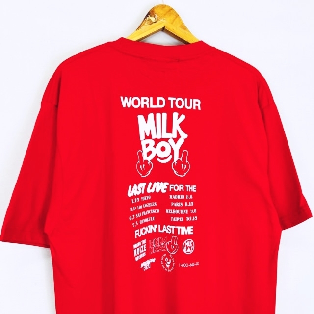 MILKBOY(ミルクボーイ)のミルクボーイ MILKBOY World Tour Tee ワールド ツアー プ メンズのトップス(Tシャツ/カットソー(半袖/袖なし))の商品写真