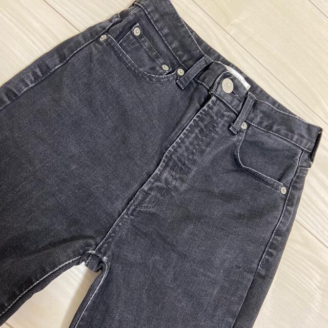 moussy(マウジー)のHW Rebirth L／BLACK SKINNY ブラックスキニー レディースのパンツ(デニム/ジーンズ)の商品写真