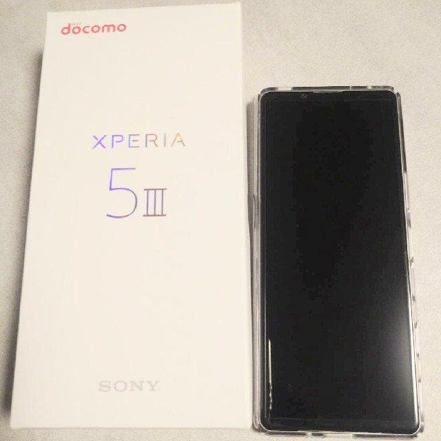 Xperia(エクスペリア)のSONY Xperia 5 III SO-53B フロストシルバー　ドコモ スマホ/家電/カメラのスマートフォン/携帯電話(スマートフォン本体)の商品写真