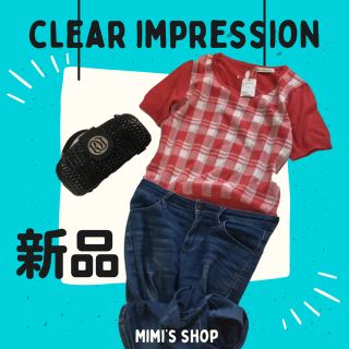 クリアインプレッション(CLEAR IMPRESSION)の新品★半袖ニット　クリアインプレッション(ニット/セーター)