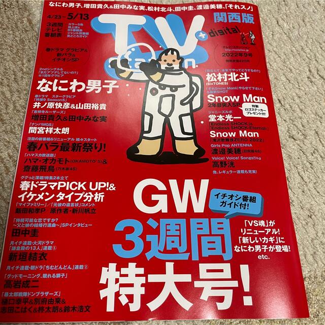 Johnny's(ジャニーズ)のなにわ男子  TV station 切り抜きのみ　4/20発売　9号 エンタメ/ホビーの雑誌(アート/エンタメ/ホビー)の商品写真