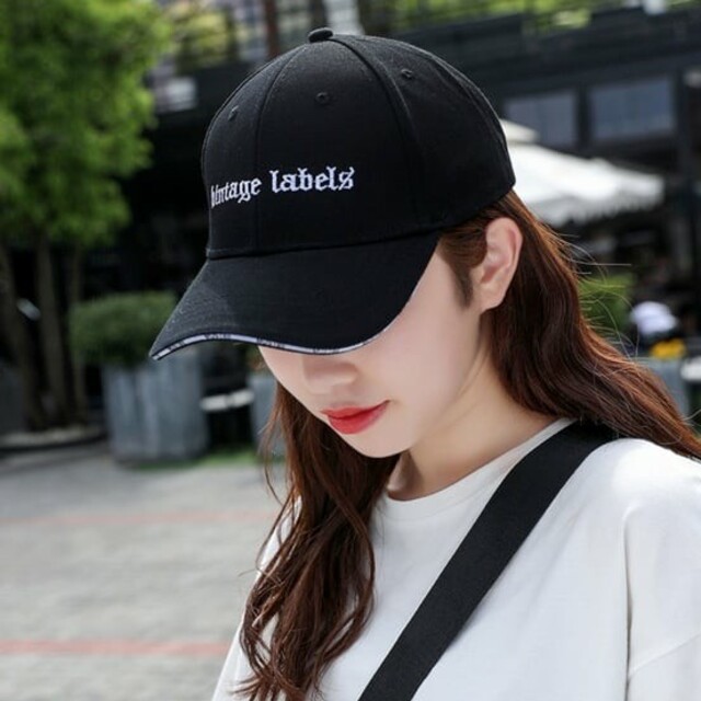 帽子 ユニセックス ストリート 韓国 ホワイト キャップ 白 通販