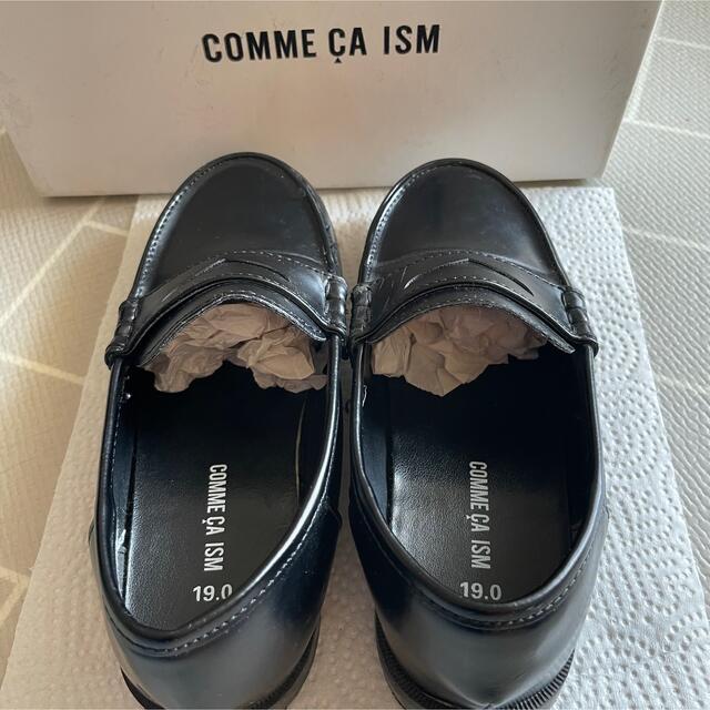 COMME CA ISM(コムサイズム)のコムサイズム　キッズ ローファー 黒　19cm キッズ/ベビー/マタニティのキッズ靴/シューズ(15cm~)(ローファー)の商品写真