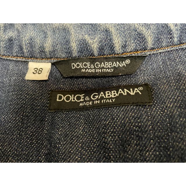 DOLCE&GABBANA(ドルチェアンドガッバーナ)の★Dolce&Gabbanaミリタリーデニムシャツジャケット38/S メンズのトップス(シャツ)の商品写真