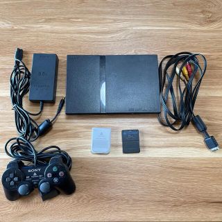 プレイステーション2(PlayStation2)のPlayStation2 薄型　77000型セット　ジャンク品(家庭用ゲーム機本体)