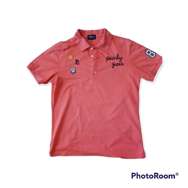 PEARLY GATES(パーリーゲイツ)のPearly Gates メンズ　半袖ポロシャツ　サイズ6 スポーツ/アウトドアのゴルフ(ウエア)の商品写真