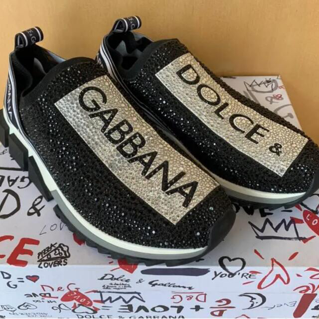 【きます】 DOLCE&GABBANA - ドルチェ&ガッバーナソレントハイカットスニーカーの ります