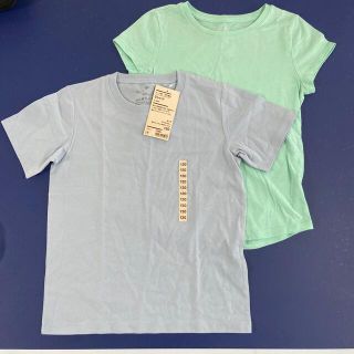 ムジルシリョウヒン(MUJI (無印良品))の130センチ無地ティシャツ2枚セット(Tシャツ/カットソー)