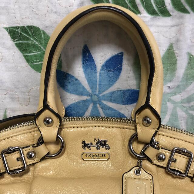 お値下げ！お早い方優先！美品☆正規品・COACH 可愛いイエロー2wayバック 7