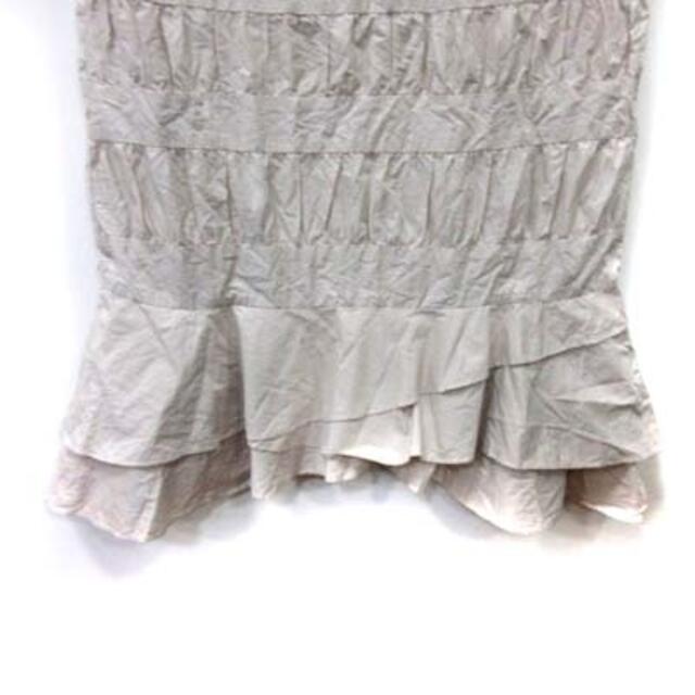 DES PRES(デプレ)のデプレ マーメイドスカート ティアード ミモレ ロング 0 ベージュ レディースのスカート(ロングスカート)の商品写真