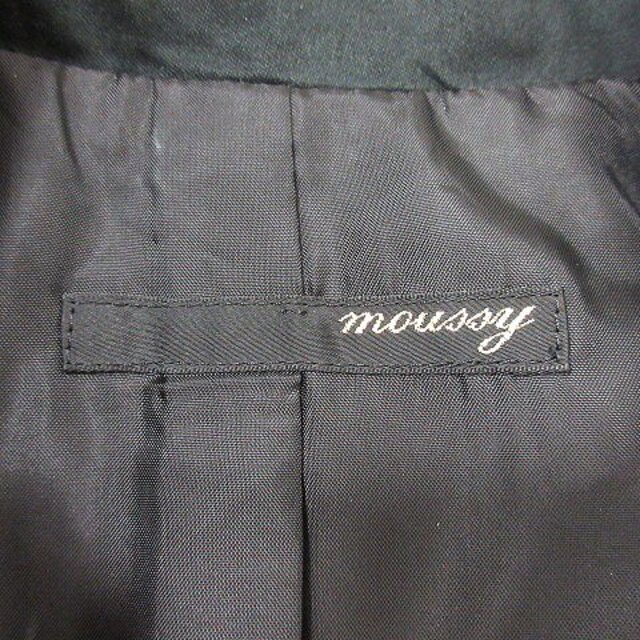 moussy(マウジー)のマウジー moussy テーラードジャケット 総裏地 ダブル 1 黒 ブラック レディースのジャケット/アウター(その他)の商品写真