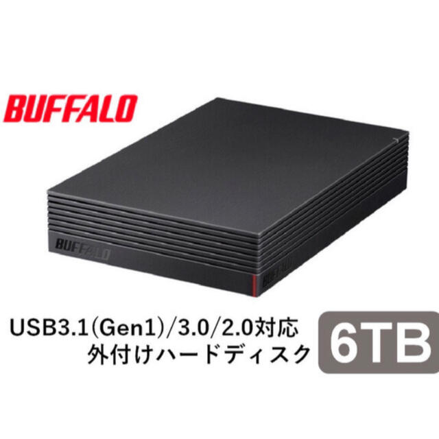 【新品⭐️6TB】バッファロー HDD 6TBPC周辺機器