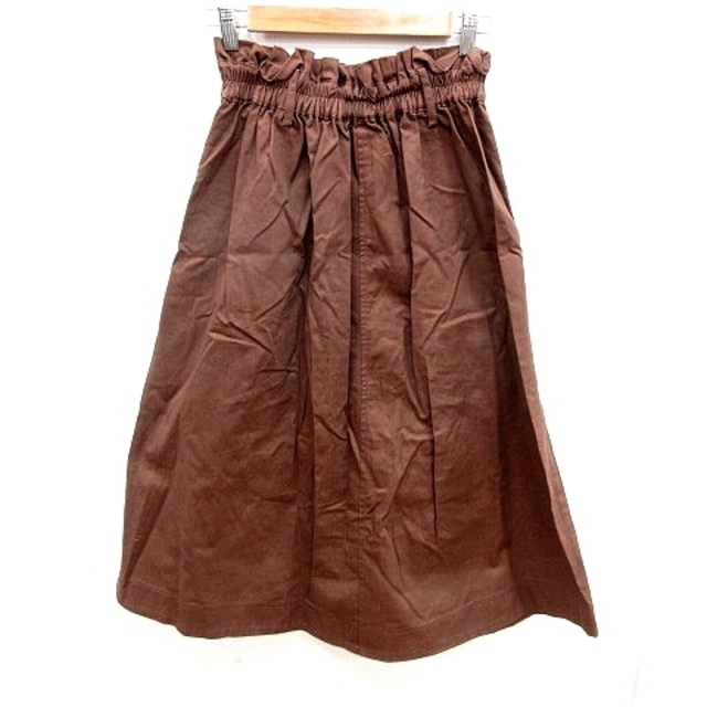 RayCassin(レイカズン)のレイカズン Ray cassin スカート フレア マキシ F 茶 ブラウン  レディースのスカート(ロングスカート)の商品写真