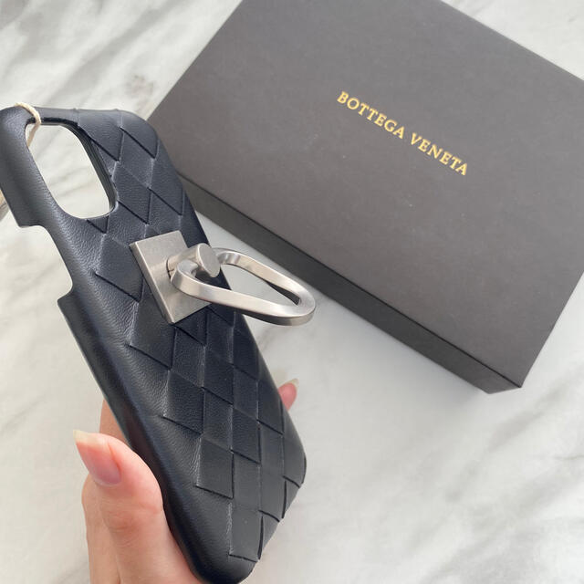 からない Bottega iPhoneケース リング付き ブラックの通販 by mashe