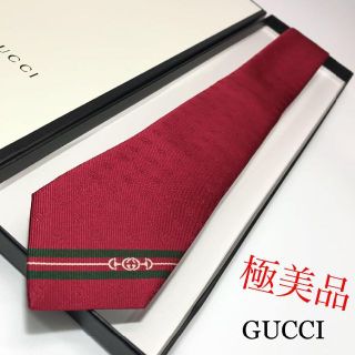 グッチ(Gucci)の【みゆ様】極美品 グッチ ネクタイ ダブルG ＆ホースビット インターロッキング(ネクタイ)