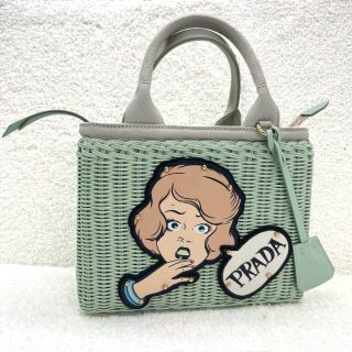 グッドふとんマーク取得 PRADA カナパ2WAYバッグ◇かごバッグ | vendee