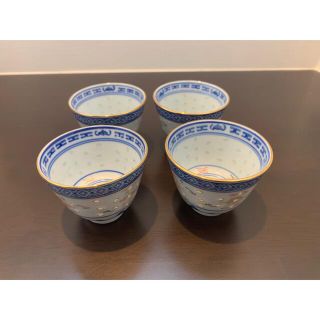 中国茶器 景徳鎮製 蛍透かし 湯呑み 4個セットの通販 by Ciaoちゅー