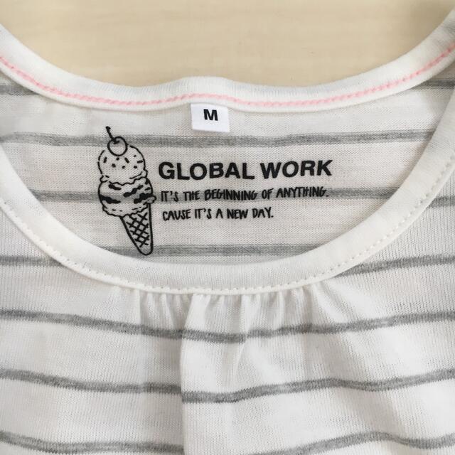 GLOBAL WORK(グローバルワーク)の新品未使用　グローバルワーク　トップス M キッズ/ベビー/マタニティのキッズ服女の子用(90cm~)(Tシャツ/カットソー)の商品写真