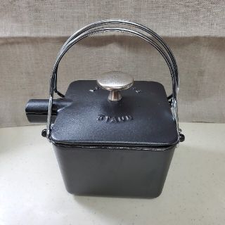 ストウブ(STAUB)のストウブ(staub) ティーポットケトルスクエア 黒(鍋/フライパン)