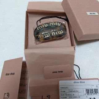 ミュウミュウ(miumiu)の【新品正規品】 MIU MIU リジッドプレックス ヘアクリップ(ヘアピン)