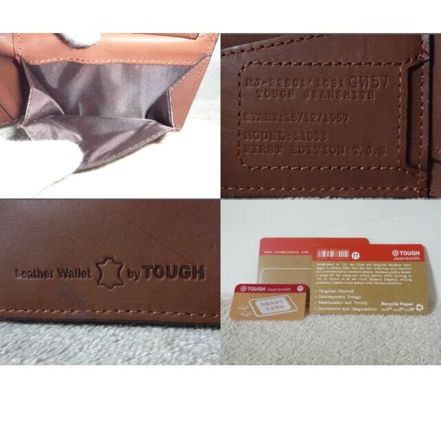 TOUGH(タフ)の良品　タフジーンズスミス　レザー　二つ折り　財布　ウォレット　メンズ メンズのファッション小物(折り財布)の商品写真