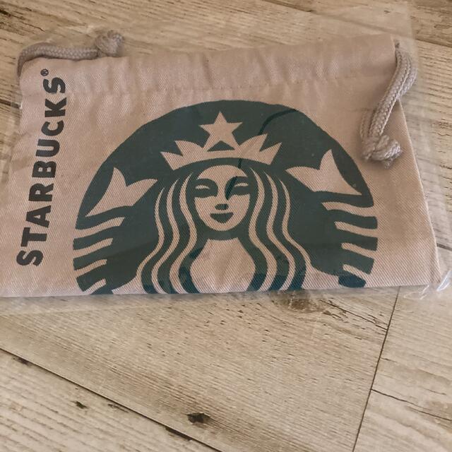 Starbucks Coffee(スターバックスコーヒー)のスターバックス 巾着袋 ハンドメイドのファッション小物(ポーチ)の商品写真