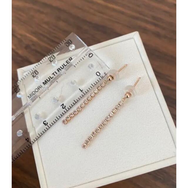 になりまし 12粒 18kの通販 by もっち|ラクマ ダイヤモンド ピアス り