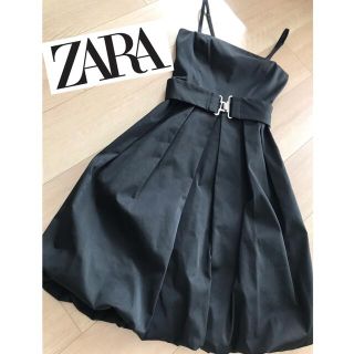 ザラ(ZARA)の【完売】ZARA ベアトップワンピース(ひざ丈ワンピース)