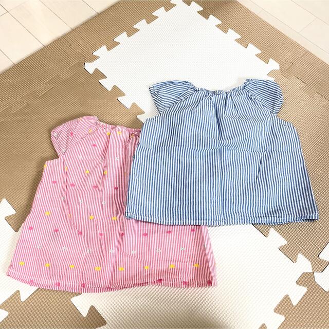 ベビー　トップス　2枚セット キッズ/ベビー/マタニティのベビー服(~85cm)(タンクトップ/キャミソール)の商品写真