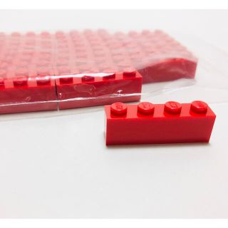 レゴ(Lego)の【新品未使用】レゴ　LEGO ブロック　1x4 レッド　赤　25個(知育玩具)