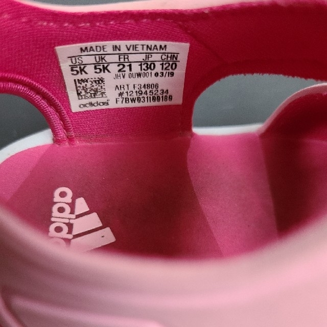 adidas(アディダス)のキッズサンダル　adidas　13センチ キッズ/ベビー/マタニティのベビー靴/シューズ(~14cm)(サンダル)の商品写真