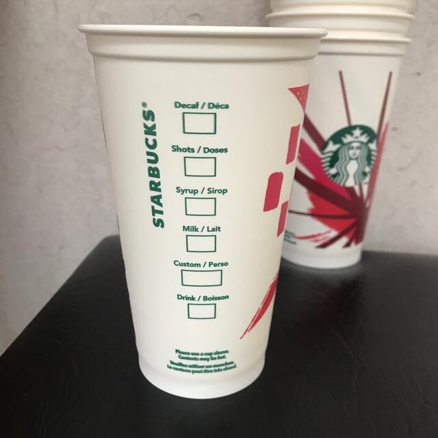 Starbucks Coffee(スターバックスコーヒー)のStarbucks Hot Reusable Cup カナダ限定10個セット インテリア/住まい/日用品のキッチン/食器(容器)の商品写真