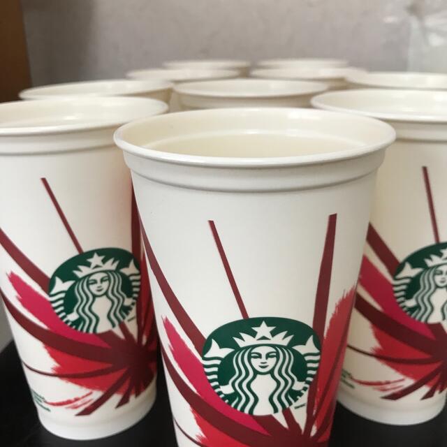 Starbucks Coffee(スターバックスコーヒー)のStarbucks Hot Reusable Cup カナダ限定10個セット インテリア/住まい/日用品のキッチン/食器(容器)の商品写真