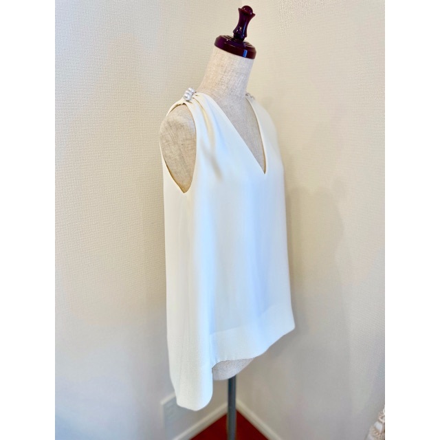 YOKO CHAN Pearl Blouse GINZA6限定色 白 36