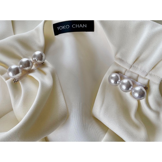 YOKO CHAN Pearl Blouse GINZA6限定色 白 36