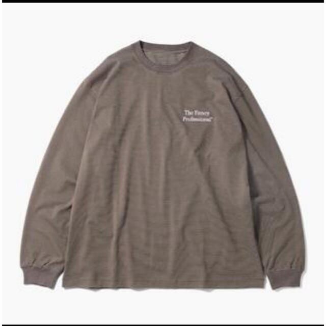 即納特価 最安値！！ENNOY L/S Border T-Shirt 茶×白 サイズXL j2iQp