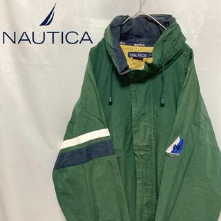 ノーティカ(NAUTICA)のnautica ノーティカ セーリングジャケット ブルゾン 刺繍ロゴ グリーンL(ブルゾン)