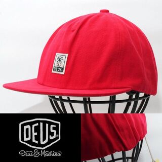 デウスエクスマキナ(Deus ex Machina)の平ツバキャップ 帽子 デウス Deus レッド系 DMS87677-CHI(キャップ)