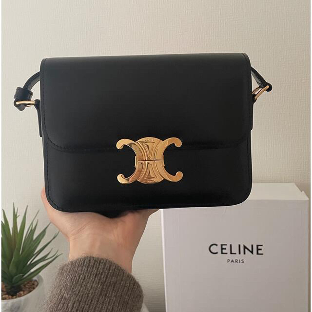 celine - 専用☆ (美品) ティーン トリオンフバッグ/ シャイニーカーフ