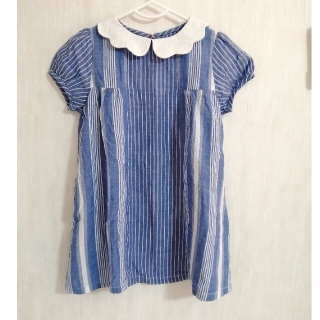 半袖　ワンピース　100cmフェリシモ キッズ/ベビー/マタニティのキッズ服女の子用(90cm~)(ワンピース)の商品写真