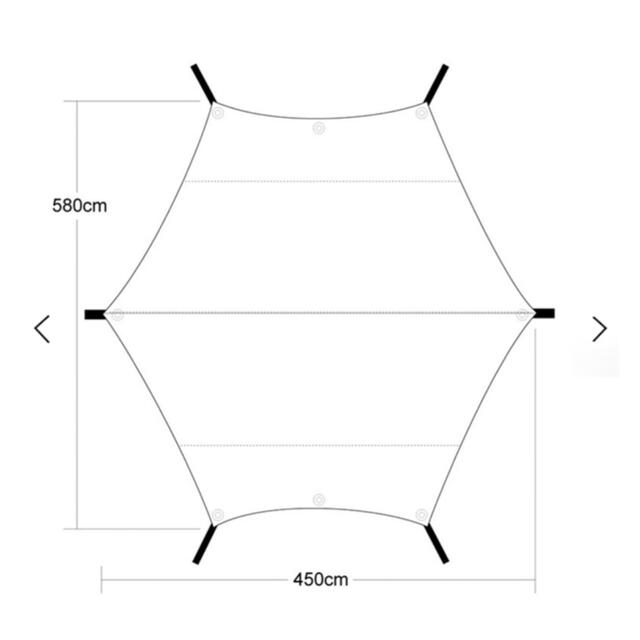 tent-Mark DESIGNS×EKAL　焚火タープTCコネクトヘキサ