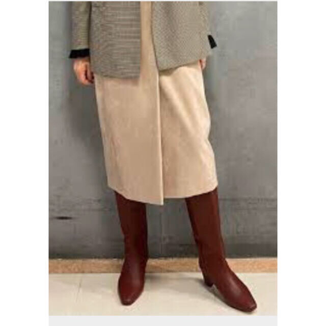 TOMORROWLAND(トゥモローランド)の【てにまま様専用】トゥモローランド   フェイクスエードスカート レディースのスカート(ロングスカート)の商品写真