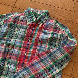 ラルフローレン(Ralph Lauren)の新品！RALPH LAUREN リネンブラウス　ボタンダウンシャツ (シャツ/ブラウス(長袖/七分))