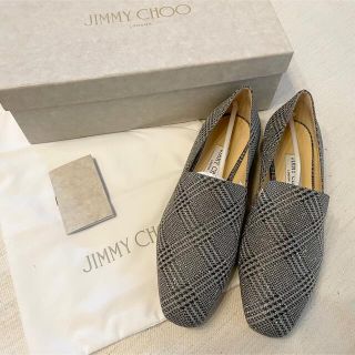 ジミーチュウ(JIMMY CHOO)の値下げ中　ジミーチュウ　JAIDAフラットシューズ　新品未使用　38(ハイヒール/パンプス)