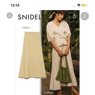 スナイデル(SNIDEL)のsnidel リネンパフスリーブトップス&スカートセット(セット/コーデ)