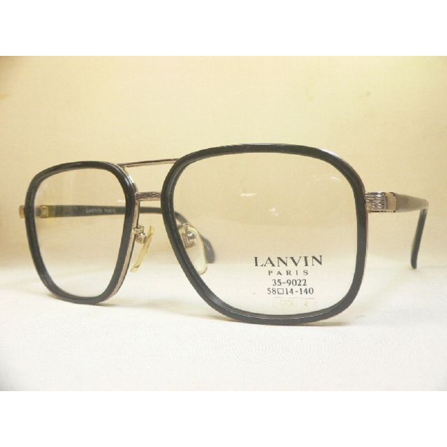 LANVIN ヴィンテージ 眼鏡 フレーム レンズ回りセル枠 パリ型 ランバン