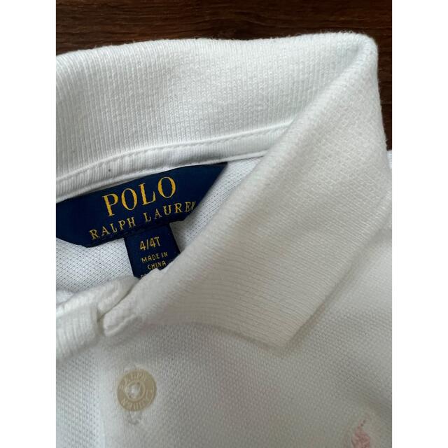 POLO RALPH LAUREN(ポロラルフローレン)のラルフローレン 長袖ポロシャツ　4T キッズ/ベビー/マタニティのキッズ服女の子用(90cm~)(ブラウス)の商品写真