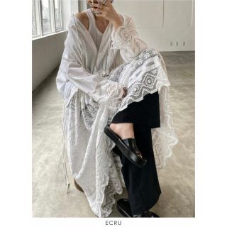 トゥデイフル(TODAYFUL)の【早い者勝ち】TODAYFUL 完売品church lace dress 36(ロングワンピース/マキシワンピース)